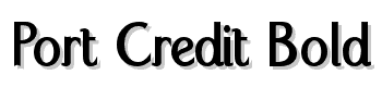 Port-Credit-Bold font